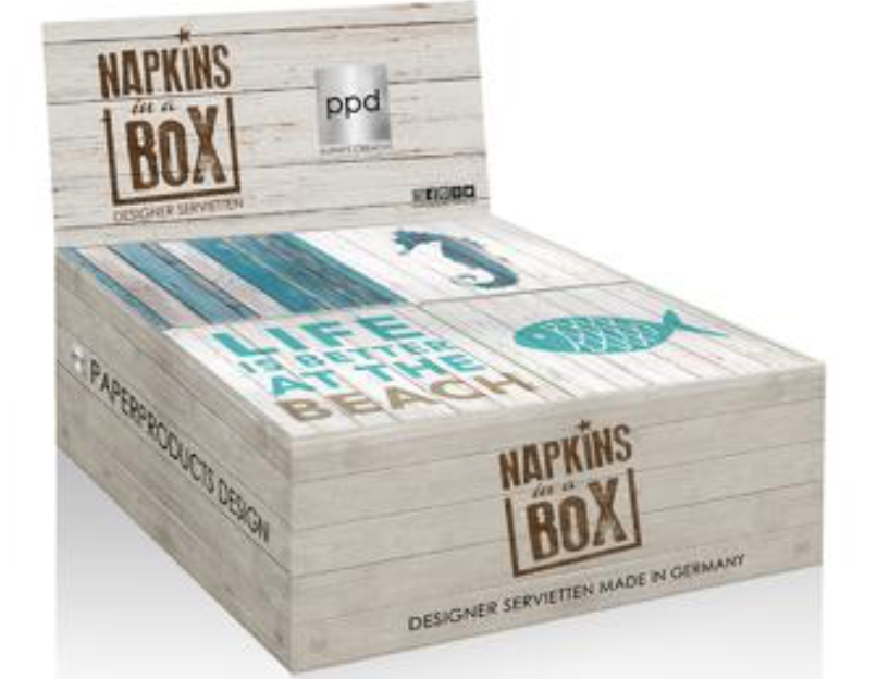 PPD Napkins At the Beach CDU 24 Packets