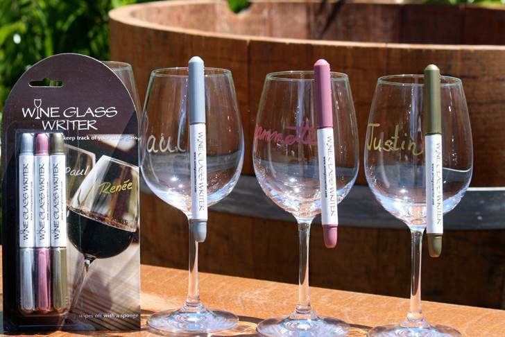Wine Glass Writers, Set of 3