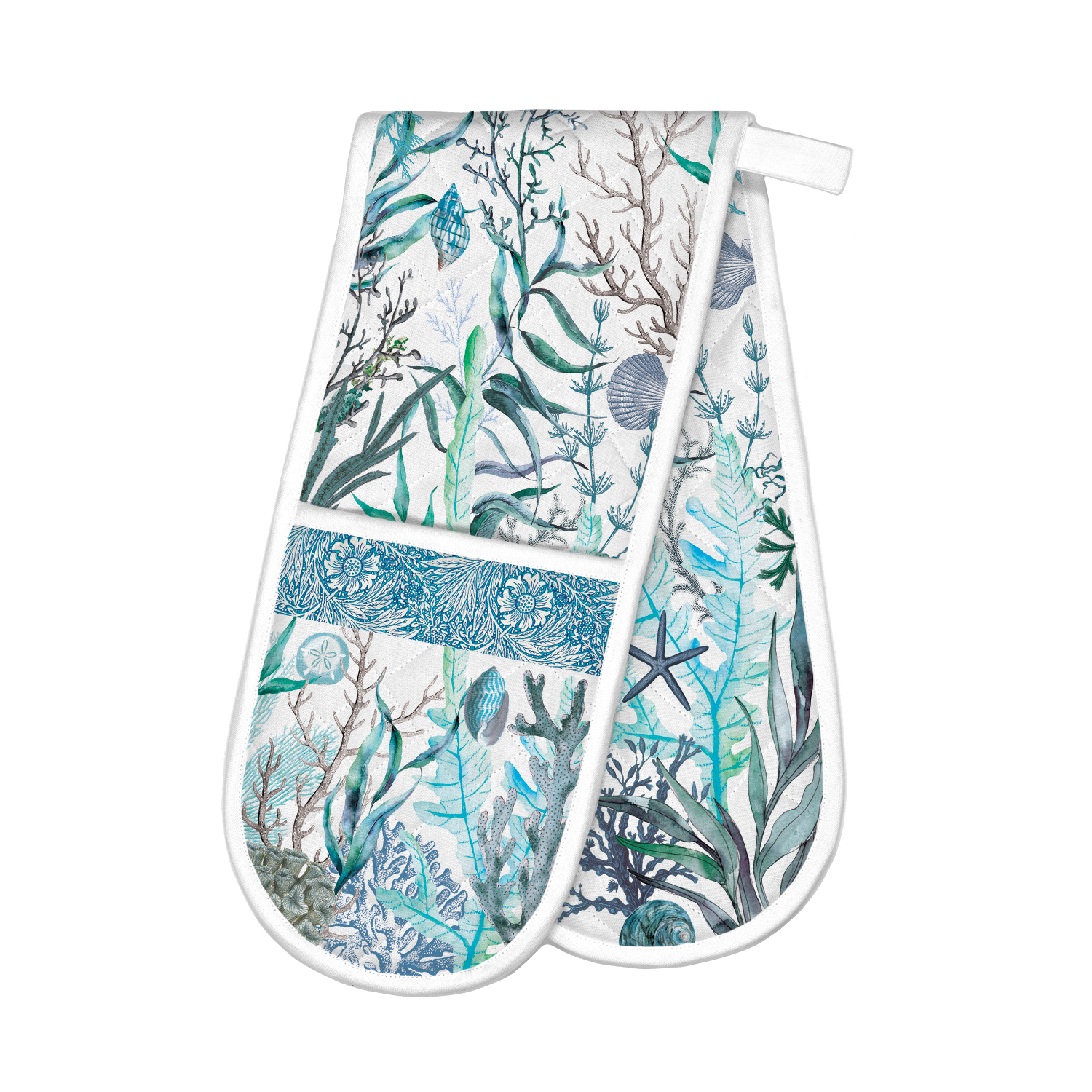 Michel Design Works Double Oven Glove -Ocean Tide