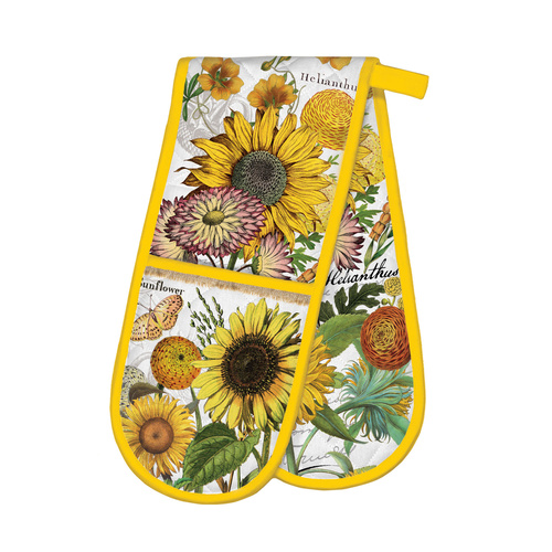 *Oven Glove Double Sunflower Michel Design Works