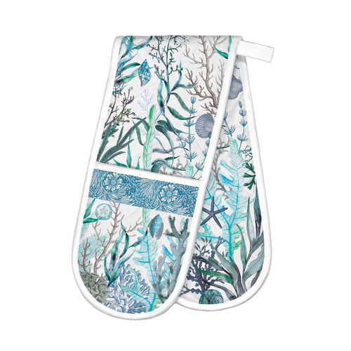 *Oven Glove Double Ocean Tide Michel Design Works