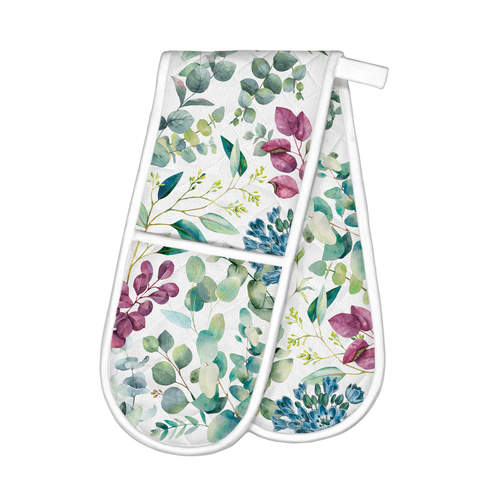 *Oven Glove Double Eucalyptus & Mint Michel Design Works