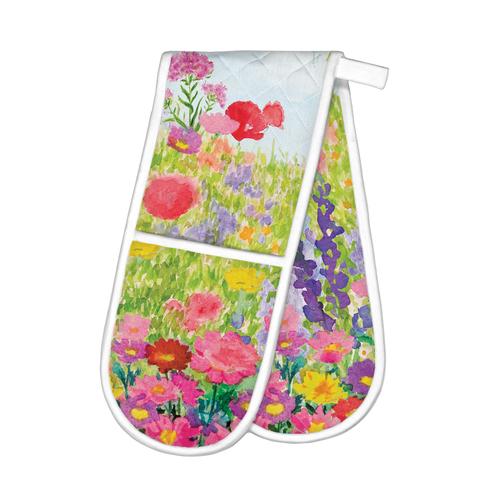*Oven Glove Double The Meadow Michel Design Works
