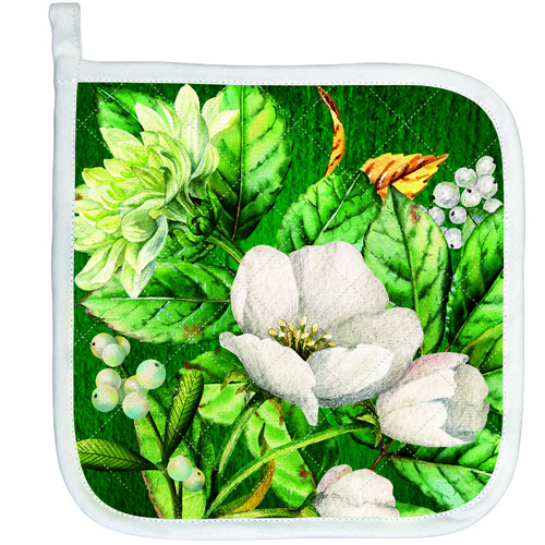 *Pot Holder Winter Blooms Michel Design Works