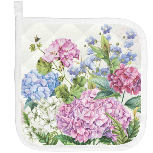 *Pot Holder Wild Hydrangea Michel Design Works