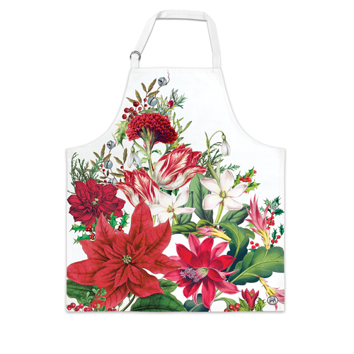 *Apron Christmas Bouquet Michel Design Works