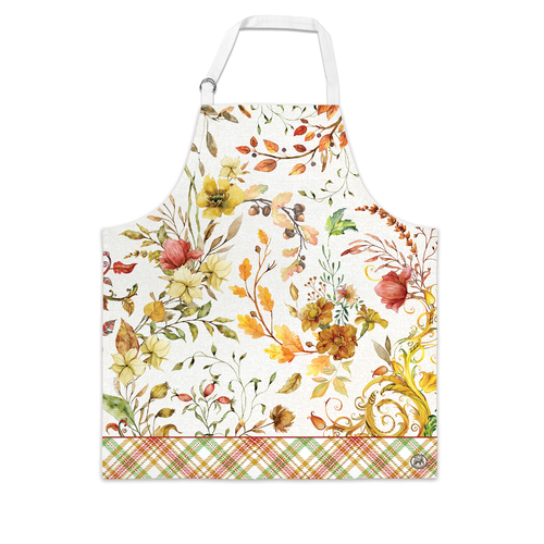 *Apron Fall Leaves & Flowers Michel Design Works