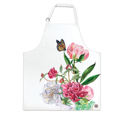 *Apron Blush Peony Michel Design Works