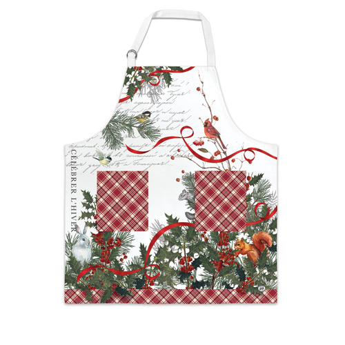 *Apron Winter Woodland Michel Design Works