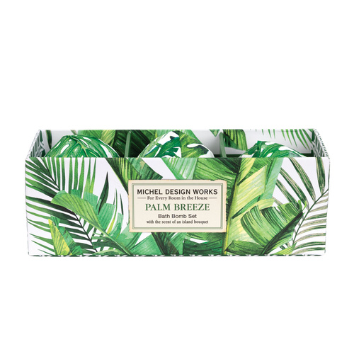 *Bath Bomb Set Palm Breeze Michel Design Works