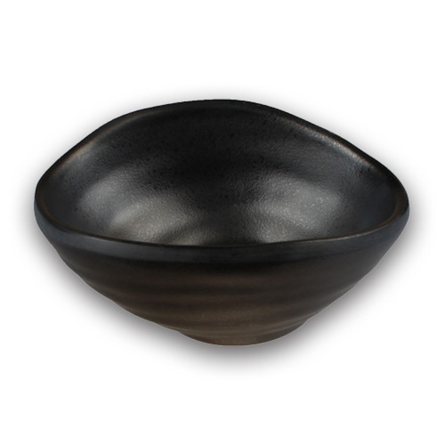 Bella Tavolo Earth Round Sauce Black Melamine 9cm