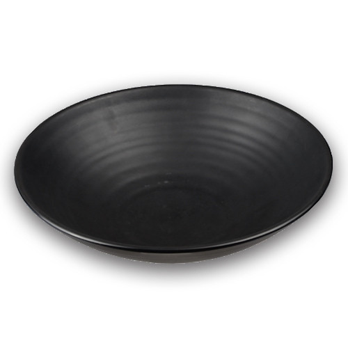 Bella Tavolo Earth Fruit Bowl Black Melamine 37cm