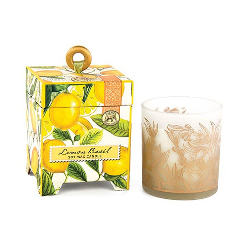 *Candle Soy Wax Lemon Basil Michel Design Works