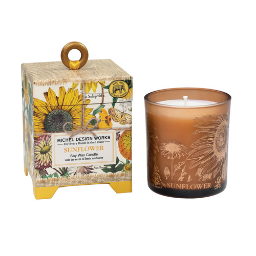 *Candle Soy Wax Sunflower Michel Design Works