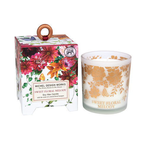 *Candle Soy Wax Sweet Floral Melody Michel Design Works