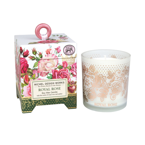 *Candle Soy Wax Royal Rose Michel Design Works