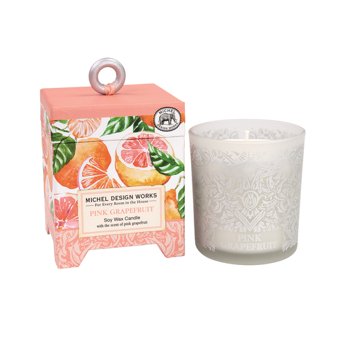 *Candle Soy Wax Pink Grapefruit Michel Design Works
