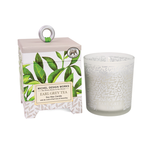 *Candle Soy Wax Earl Grey Tea Michel Design Works
