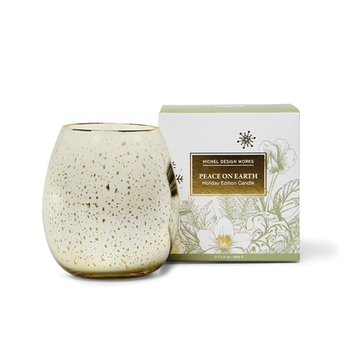*Scented Candle Holiday Edition Peace on Earth Michel Design Works