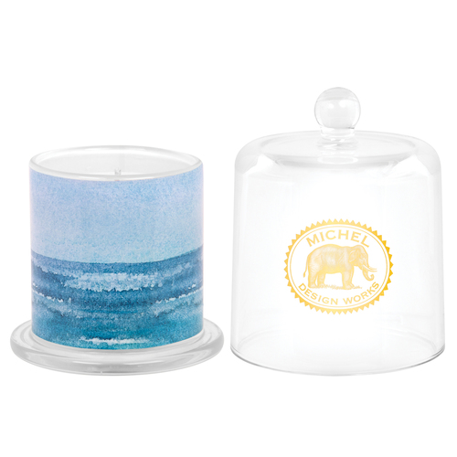 *Porcelain Scented Cloche Candle Deep Water Michel Design Works
