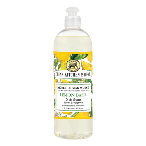 *Clean Home Dish Soap Lemon Basil Michel Design Works