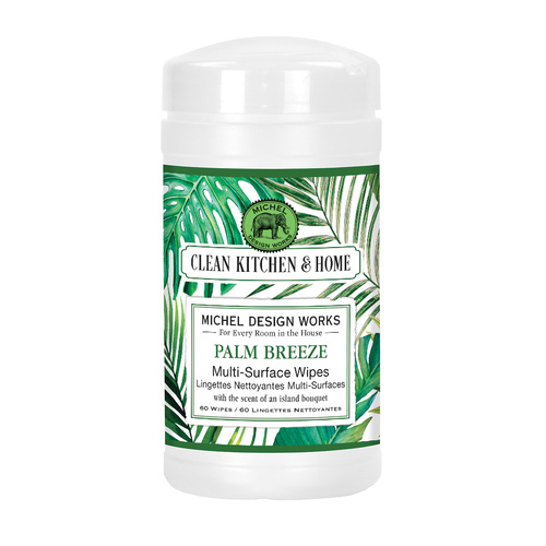 *Clean Home Multi Surface Wipes Palm Breeze Michel Design Works