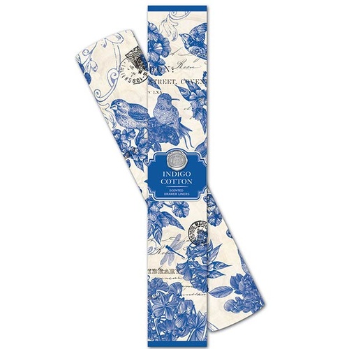 *Drawer Liners Indigo Cotton Michel Design Works