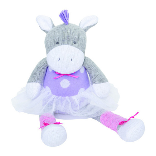Elegant Baby 15" Lavender Pony Knitted