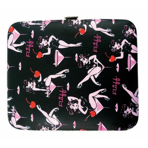 Martini Girl Small Metal Wallet by Fluff LA - 11cm x 9cm