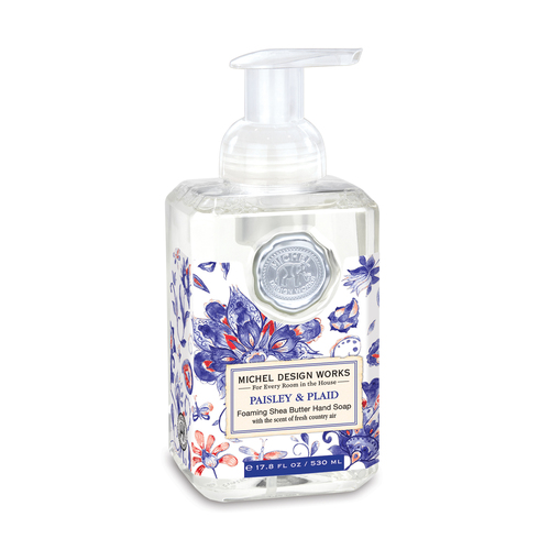 *Foaming Hand Soap Paisley & Plaid Michel Design Works