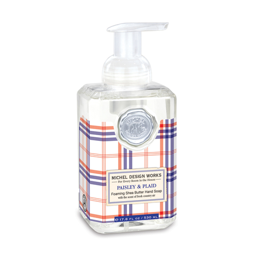 *Foaming Hand Soap Paisley & Plaid Michel Design Works