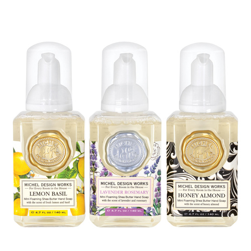 *Foaming Hand Soap Set Mini - Lavender, Lemon, Honey Almond Michel Design Works