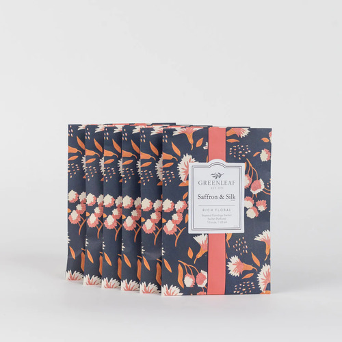 Greenleaf Saffron & Silk Large Sachet