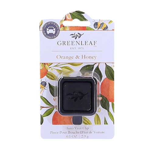 Greenleaf Orange & Honey  Auto Vent Clip