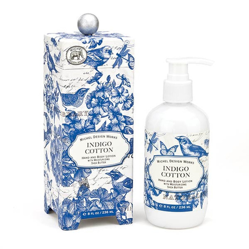 *Lotion Hand & Body Indigo Cotton Michel Design Works