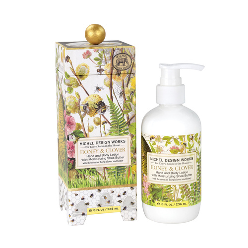 *Lotion Hand & Body Honey & Clover Michel Design Works