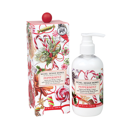 *Lotion Hand & Body Peppermint Michel Design Works