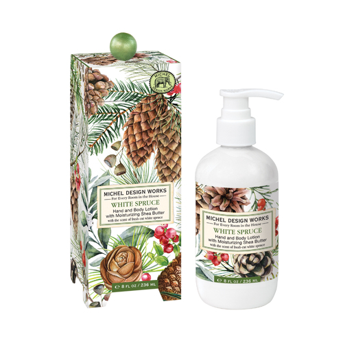 *Lotion Hand & Body White Spruce Michel Design Works