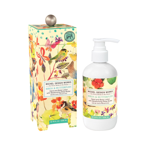 *Lotion Hand & Body Birds & Butterflies Michel Design Works