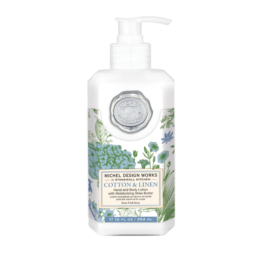 *Lotion Hand & Body Cotton & Linen Michel Design Works