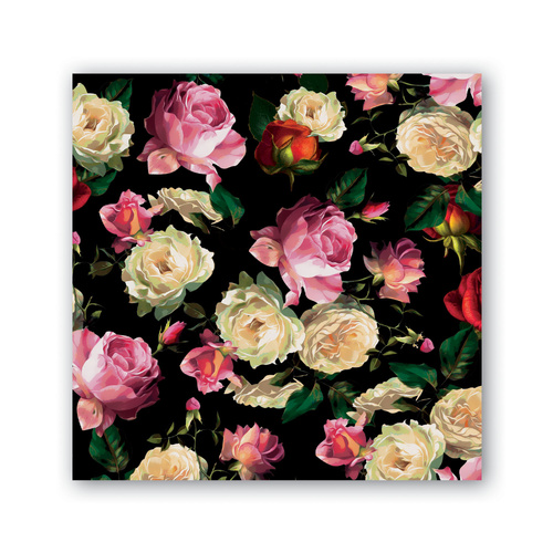 *Cocktail Napkins Midnight Rose Michel Design Works