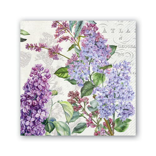 *Cocktail Napkins French Lilacs Michel Design Works