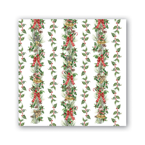 *Cocktail Napkins Holiday Garland Michel Design Works