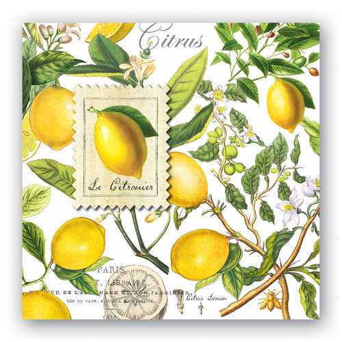 *Luncheon Napkins Lemon  Basil Michel Design Works
