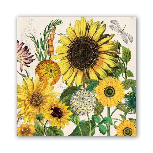 *Luncheon Napkins Sunflower Michel Design Works