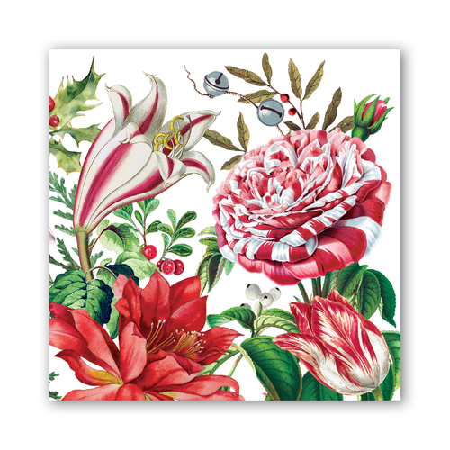 *Luncheon Napkins Christmas Bouquet Michel Design Works