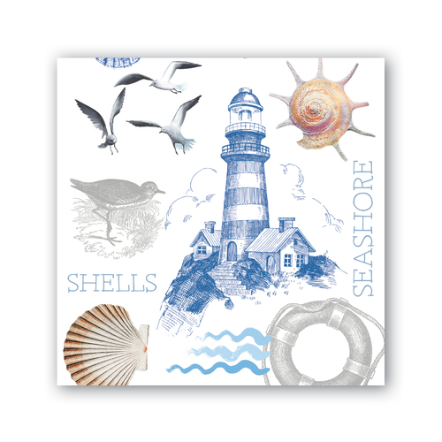 *Luncheon Napkins The Shore Michel Design Works