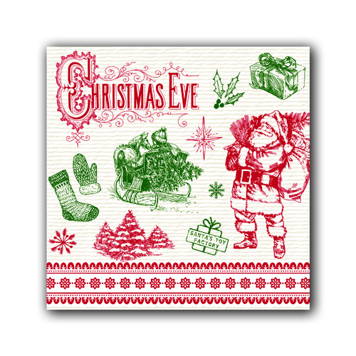 *Luncheon Napkins It's Christmastime Michel Design Works