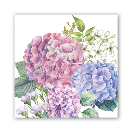 *Luncheon Napkins Wild Hydrangea Michel Design Works