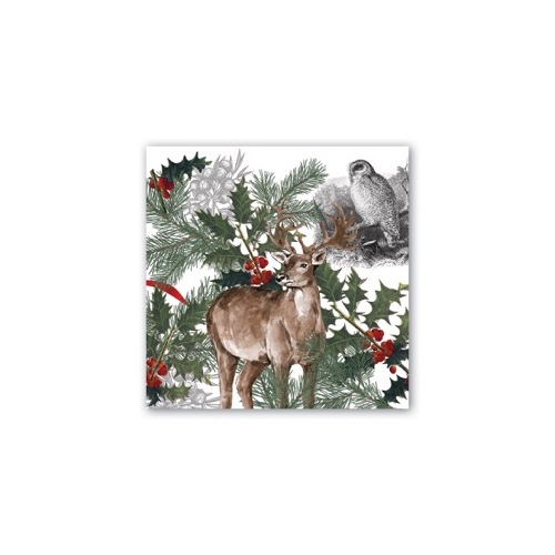 *Luncheon Napkins Winter Woodland Michel Design Works